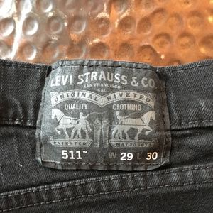 Levi's 511 Slim Fit Black jeans